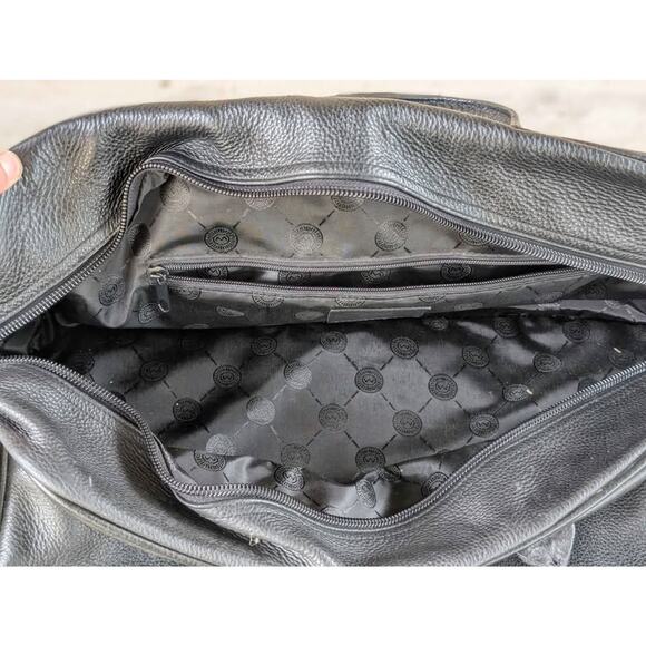 Genuine grain leather M.Par of Scotland professional golfer weekender bag - Picture 5 of 10